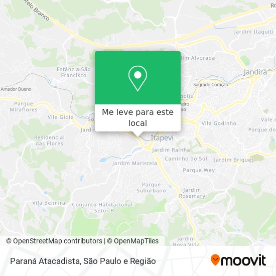 Paraná Atacadista mapa