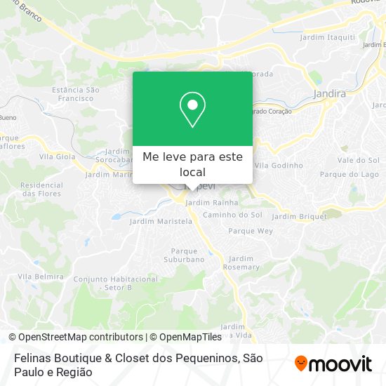 Felinas Boutique & Closet dos Pequeninos mapa