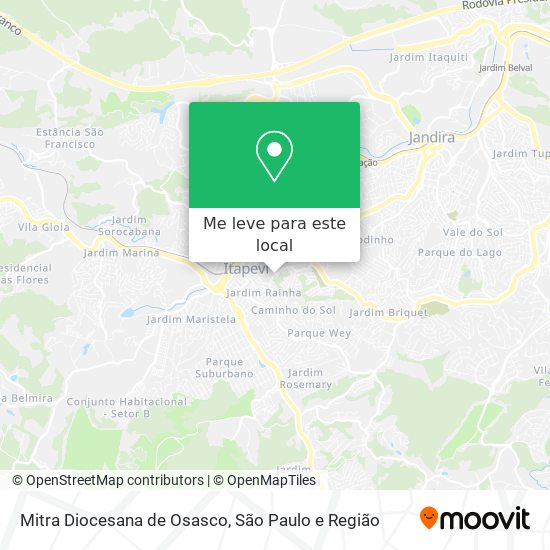 Mitra Diocesana de Osasco mapa