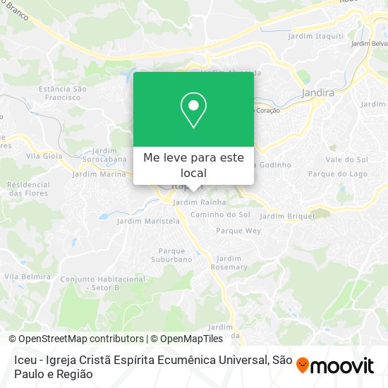 Iceu - Igreja Cristã Espírita Ecumênica Universal mapa