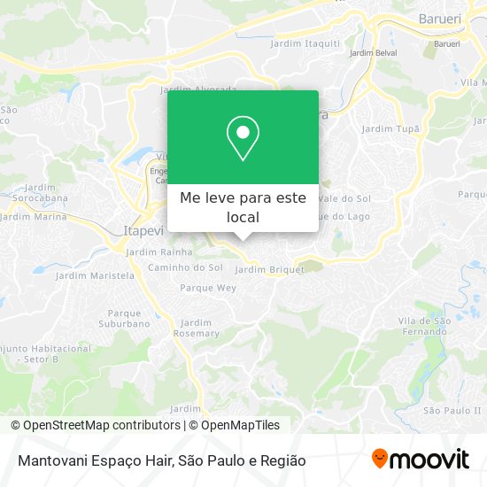 Mantovani Espaço Hair mapa