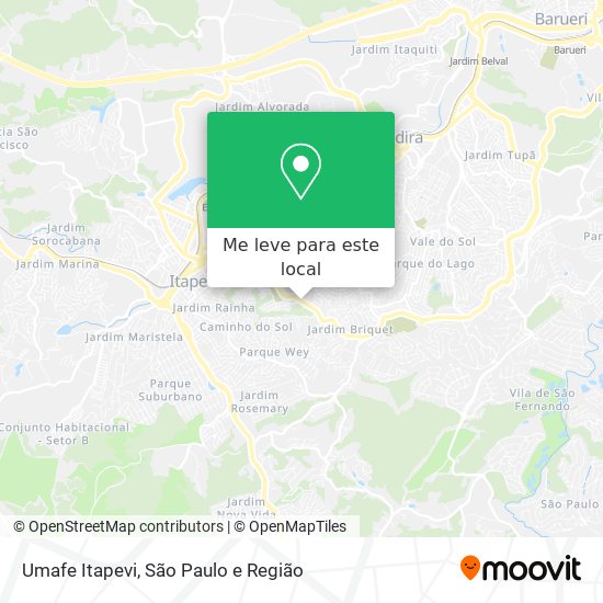 Umafe Itapevi mapa