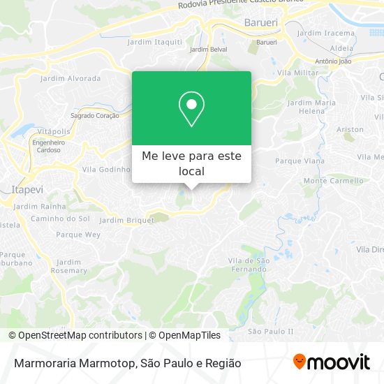 Marmoraria Marmotop mapa