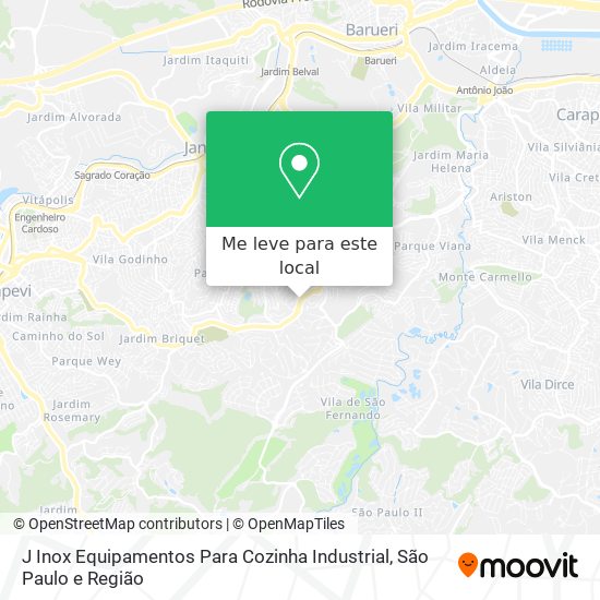 J Inox Equipamentos Para Cozinha Industrial mapa