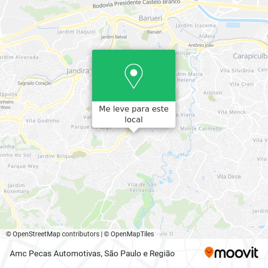 Amc Pecas Automotivas mapa