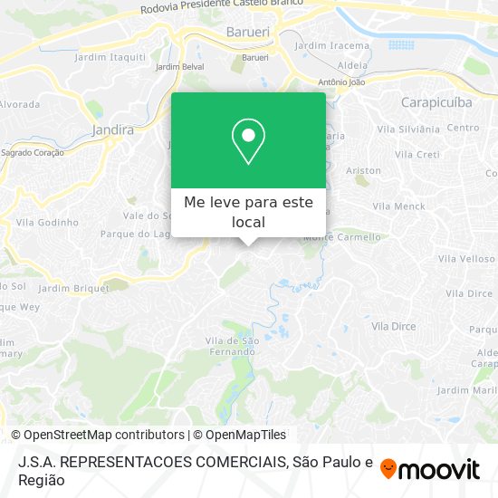 J.S.A. REPRESENTACOES COMERCIAIS mapa