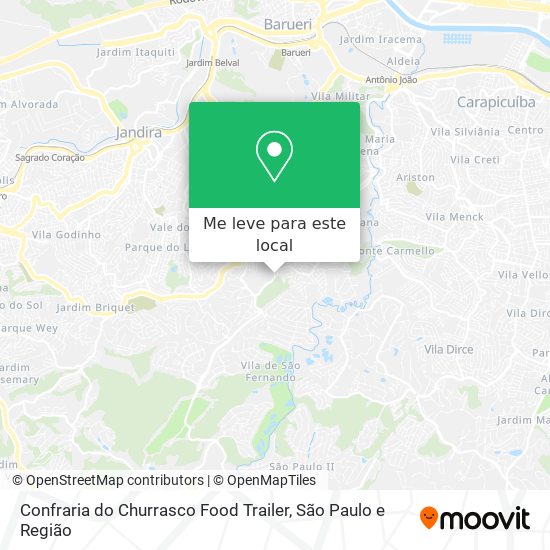 Confraria do Churrasco Food Trailer mapa