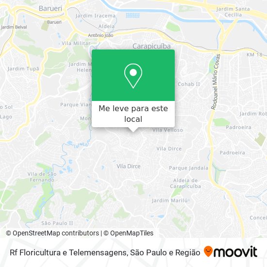Rf Floricultura e Telemensagens mapa