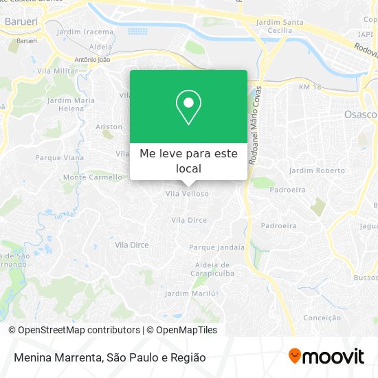 Menina Marrenta mapa