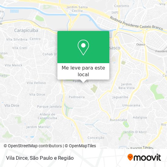 Vila Dirce mapa
