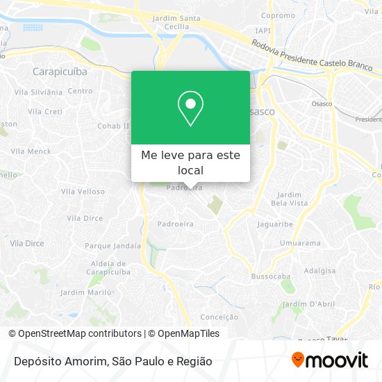 Depósito Amorim mapa