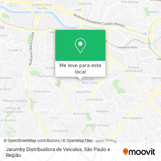 Jarumby Distribuidora de Veiculos mapa