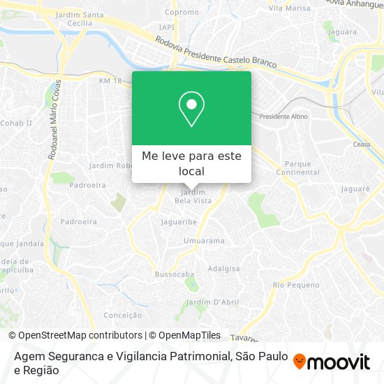 Agem Seguranca e Vigilancia Patrimonial mapa