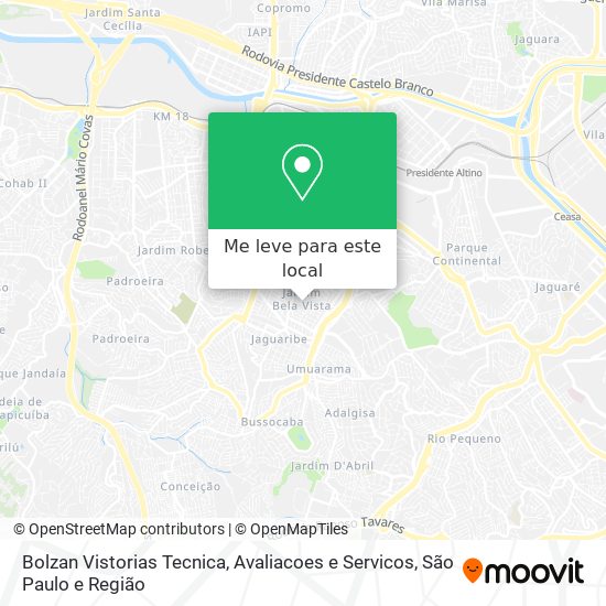 Bolzan Vistorias Tecnica, Avaliacoes e Servicos mapa
