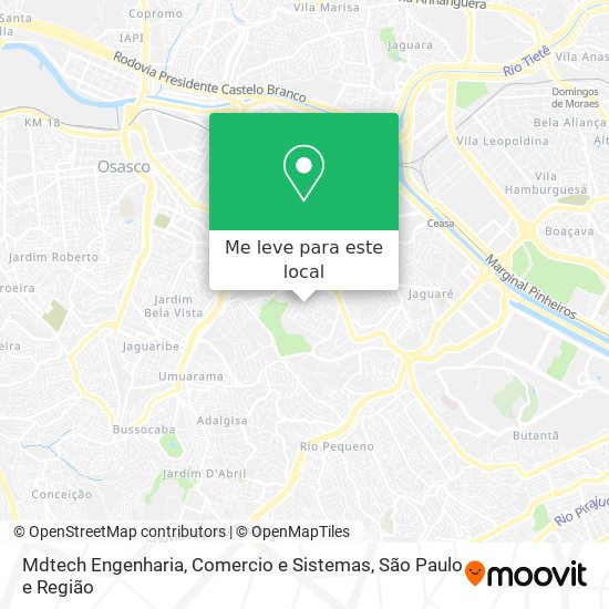 Mdtech Engenharia, Comercio e Sistemas mapa