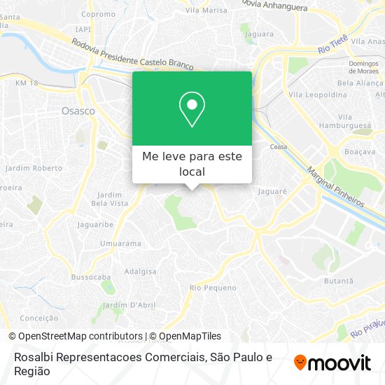 Rosalbi Representacoes Comerciais mapa