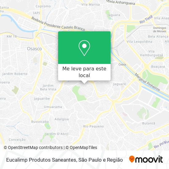 Eucalimp Produtos Saneantes mapa