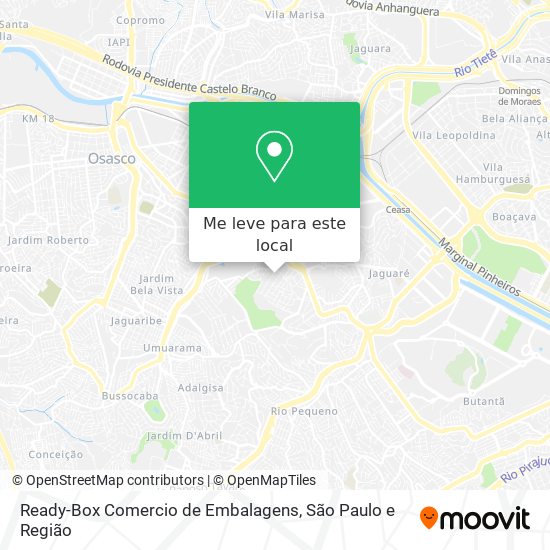 Ready-Box Comercio de Embalagens mapa