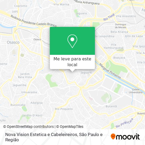 Nova Vision Estetica e Cabeleireiros mapa