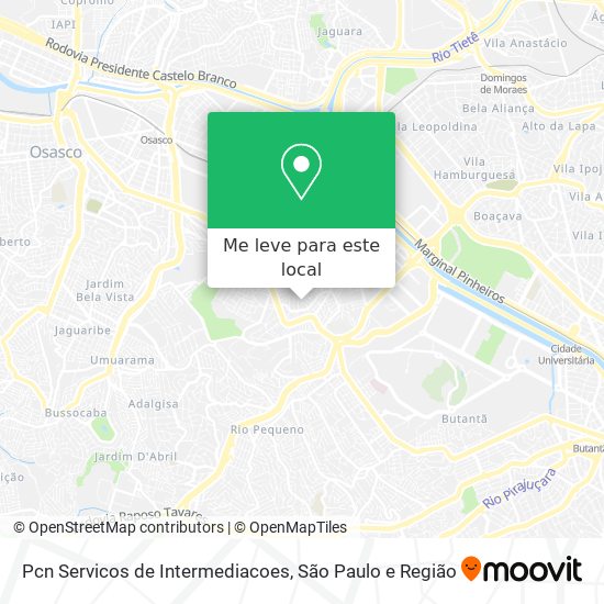 Pcn Servicos de Intermediacoes mapa