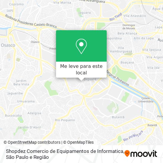 Shopdez Comercio de Equipamentos de Informatica mapa