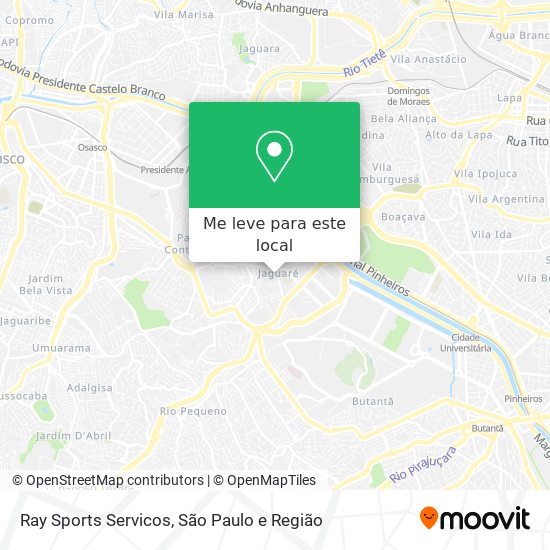 Ray Sports Servicos mapa