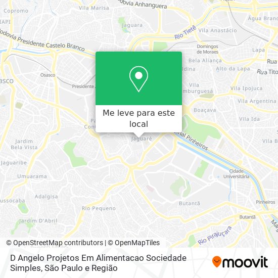 D Angelo Projetos Em Alimentacao Sociedade Simples mapa