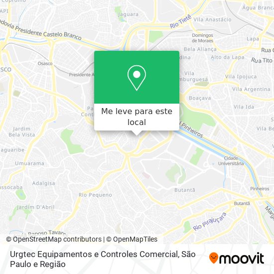 Urgtec Equipamentos e Controles Comercial mapa