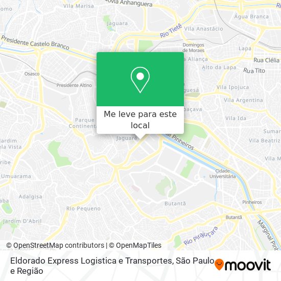 Eldorado Express Logistica e Transportes mapa