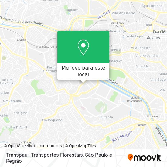 Transpauli Transportes Florestais mapa