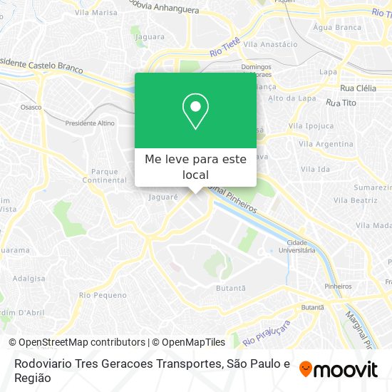 Rodoviario Tres Geracoes Transportes mapa