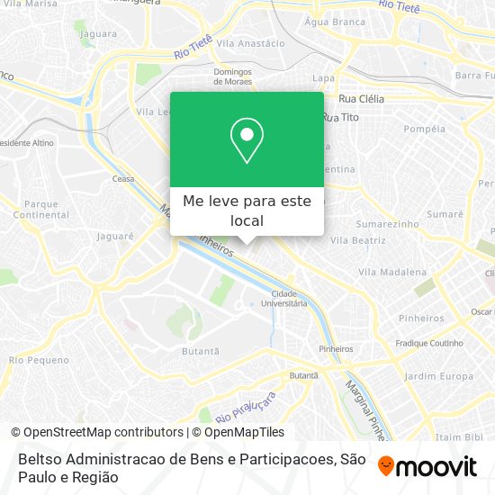 Beltso Administracao de Bens e Participacoes mapa