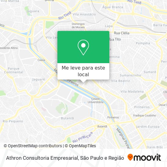 Athron Consultoria Empresarial mapa