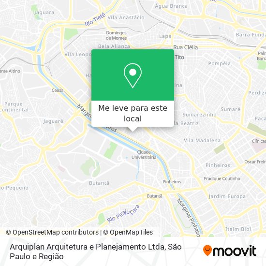 Arquiplan Arquitetura e Planejamento Ltda mapa