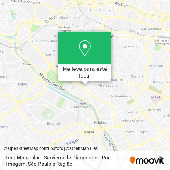 Img Molecular - Servicos de Diagnostico Por Imagem mapa