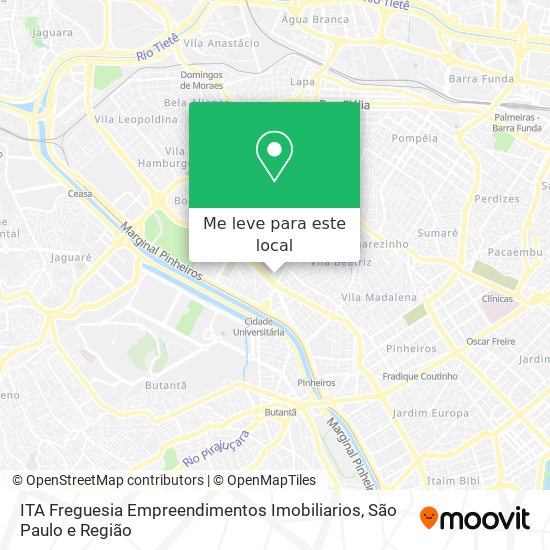 ITA Freguesia Empreendimentos Imobiliarios mapa