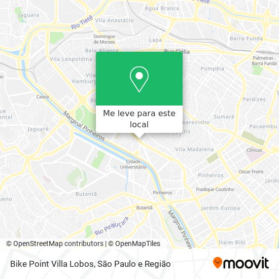 Bike Point Villa Lobos mapa