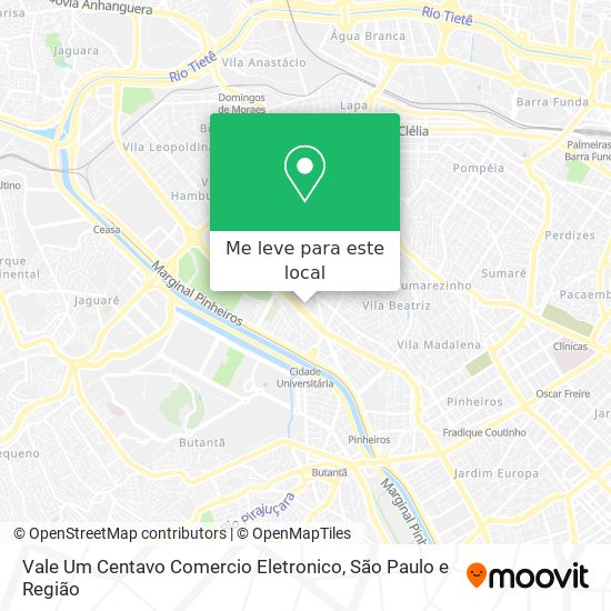 Vale Um Centavo Comercio Eletronico mapa