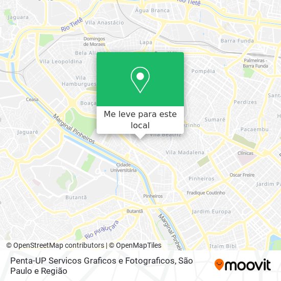 Penta-UP Servicos Graficos e Fotograficos mapa