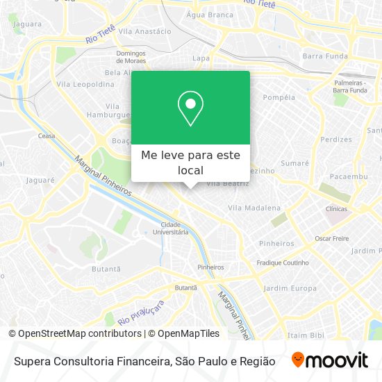 Supera Consultoria Financeira mapa