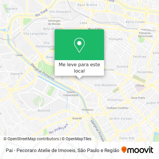 Pai - Pecoraro Atelie de Imoveis mapa