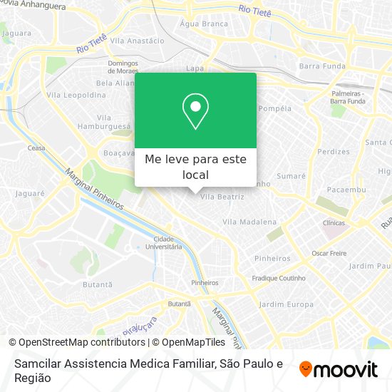 Samcilar Assistencia Medica Familiar mapa