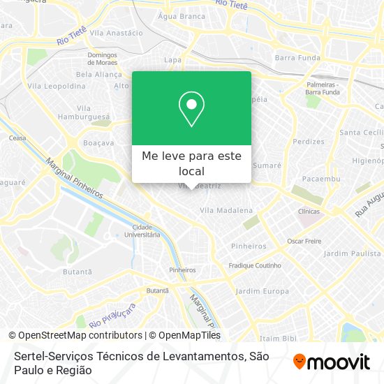 Sertel-Serviços Técnicos de Levantamentos mapa