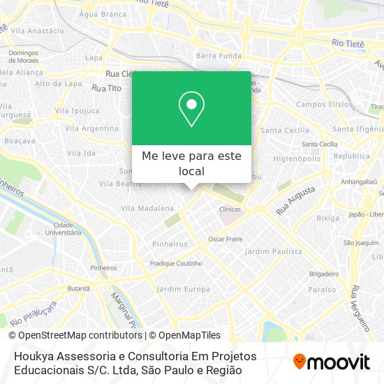 Houkya Assessoria e Consultoria Em Projetos Educacionais S / C. Ltda mapa