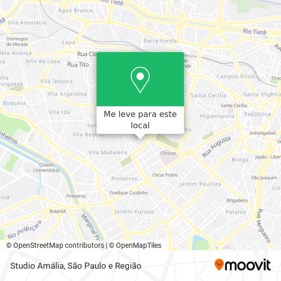 Studio Amália mapa