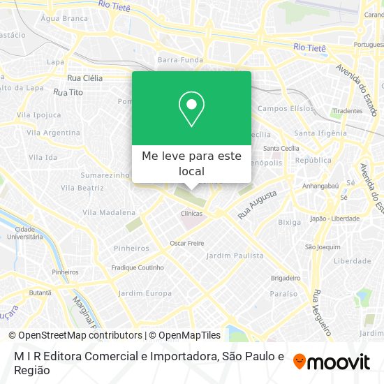 M I R Editora Comercial e Importadora mapa