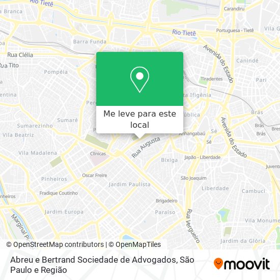 Abreu e Bertrand Sociedade de Advogados mapa