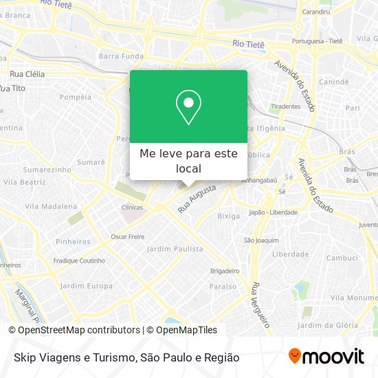 Skip Viagens e Turismo mapa