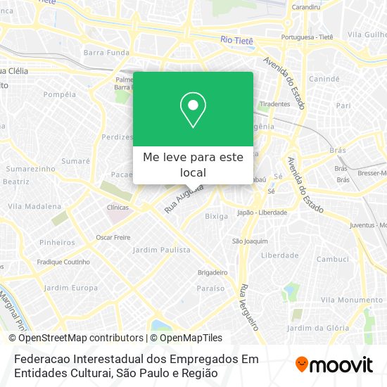 Federacao Interestadual dos Empregados Em Entidades Culturai mapa