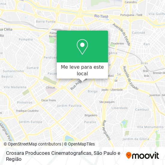 Crosara Producoes Cinematograficas mapa